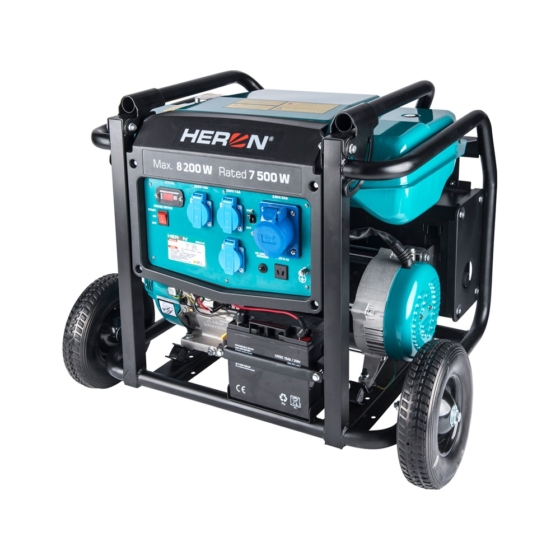 Heron, benzinmotoros áramfejlesztő, 8000 VA, 230V, hordozható